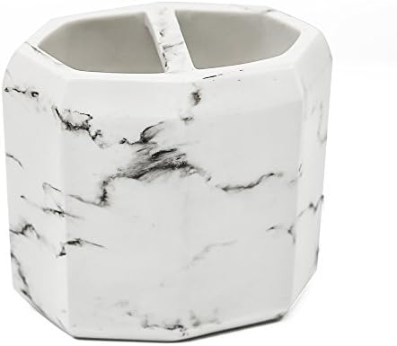 Outstanding Household Marble Model Toothrbush Holder,Thootbrush Organizer,White