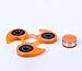 Triangular Base Bearings Focus Toy Leaf Fingertips Gyroscope High Speed Average Spinners ADHD Anxiety Autism Boredom Stress Focus kids and adults - Orange