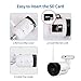 SV3C WiFi Outdoor Camera, 1080P HD Wireless Security IP CameraS, Waterproof Surveillance CCTV Camera with Two Way Audio, IR LED Motion Detection Night Vision Camera, Support Max 128GB SD Card