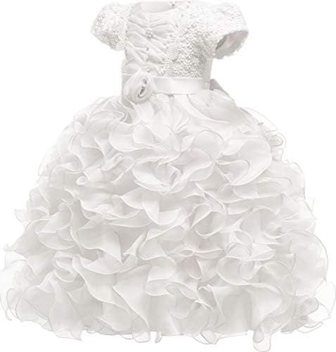 Baby Girl Dresses Ruffle Lace Pageant Party Wedding Flower Girl Dress
