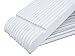 Amber Home 20 Pack Wooden Hangers with Non Slip Pant Bar - White Wood Coat Hangers for Shirts, Jackets, Dress