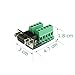 Sysly DB9 Male and DB9 Female D-SUB Adapter Plate Connector RS232 Serial to Terminal Board Signal Module