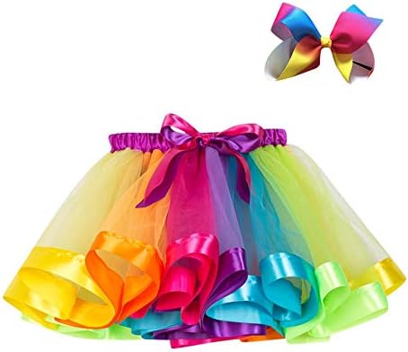 キッズ Tutu チュチュスカート プリンセス Rainbow カラフル 子供ドレス チュールスカート セットアップ ハロウィン コスチューム パニエ ステージ衣装 セール開催中最短即日発送 ボリューム ダンス衣装 ミニスカート 結婚式 文化祭 発表会 ヒップホップ アンダースカート