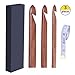 Wooden Crochet Hooks Set 15/20/25mm, 3pcs Bamboo Handcrafted Knitting Needles, Giant Yarn Hook, Knitting Gift for Her, Thick Wooden Hand Carved Crochet Hooks