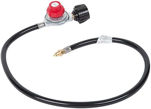 Backyard Pro 36" Rubber Gas Connector Hose and 10 PSI LP Regulator - Male Connection