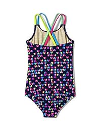 Traje de baño de una pieza con espalda cruzada delgada Lands 'End Girls