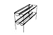 Umbra Shoe Sling, Stacking Shoe Rack Organizer - Two-Tiered Shoe Rack with Textile Slings, Holds up to 18 Pairs of Shoes, Black,4.565