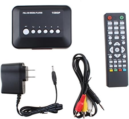 AGPTEK 1080P Full HD Multi TV Media Player HDMI USB SD MMC RMVB MP3 AVI