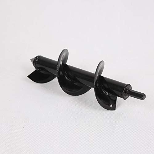 Thethan Garden Auger Spiral Drill Bit Accessories for Planting Bedding Bulbs Seedlings