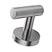 Woooow Modern 304 Stainless Steel Single Prong Round, Wall Robe Hook Brushed Nickel, 1-Pack