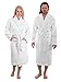 Classic Turkish Towels CTT - Luxury 100% Turkish Cotton Terry Cloth Bath Robe for Women & Men, 440 GSM Soft & Plush Long Robe (Small)