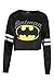Oops Outlet Women's Sports Stripe Long Sleeve Crop Top Oversize Baggy Sweatshirt