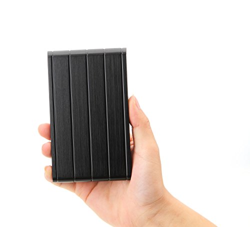 Bipra USB 3.0 Ultra Slim Hard Drive Enclosure Case for 2.5" SATA Hard Drive Stylish Design GD25603 (BLACK_GD25603)