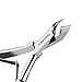 Cuticle Nipper, Saxhorn Cuticle Cutter and Remover with Cuticle Pusher for Dead Skin - Durable Manicure Tools and Cuticle Clippers- Stainless Steel