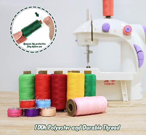 3 ilauke+Bobbins+Threads+Polyester+Prewound
