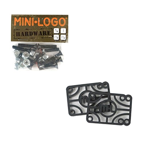 Mini Logo Powell Skateboard Hardware and Risers Combo 1.25in