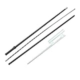 IrisUSA Standard Feather Flutter Swooper Windless Flag Pole + Ground Spike Mount Kits That Make Your Location or Event Stand out In The Crowd