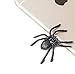 Partay Shenanigans Plastic Spider Toys - 100 Pack Black Realistic Fake Spider Props for Halloween, Prank, Haunted House Decorations 4-5cm