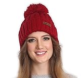 Pom Pom Beanie by Brook + Bay - Stay Warm & Stylish this Winter - Thick, Soft & Chunky Cable Knit Beanie Hats for Women & Men - Serious Beanies for Serious Style (with 7+ Colors)