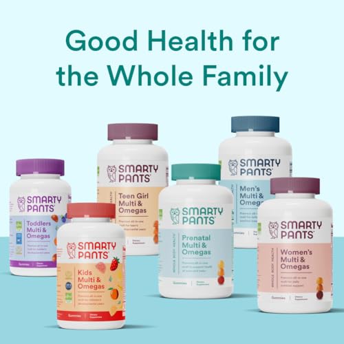 SMARTYPANTS PRENATAL VITAMINS FOR WOMEN, MULTIVITAMIN GUMMIES: OMEGA 3 FISH OIL (EPA/DHA), BIOTIN, METHYLFOLATE, VITAMIN D3, C, VITAMIN B12, B6, A, K & ZINC, INOSITOL, 80 COUNT (20 DAY SUPPLY)