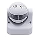 COOLWEST Security Automatic PIR Motion Sensor Adjustable Human Body Infrared Switch,Max 800W IP44