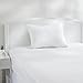Amazon Basics Standard Pillowcase with Zipper, 100% Cotton Hypoallergenic, Pillow Protector, White (27 x 21 Inches), Pillows Not Included