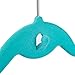 Juvale Velvet Cascading Clothes Hangers with Hooks - Teal Velvet Hangers 50 Pack for Kids, Teens, Adults’ Shirts, Coats, Pants, Suits & Dresses (17.5 Inches)
