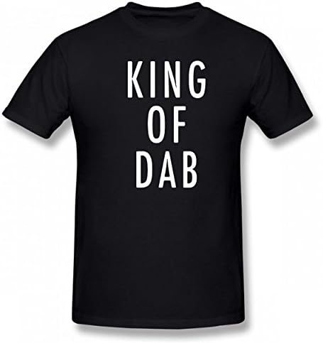 Madehappy Handsome Mens King Of DAB Men Short Sleeved Popular Novelty Funny T Shirt Handsome Man Tee Black