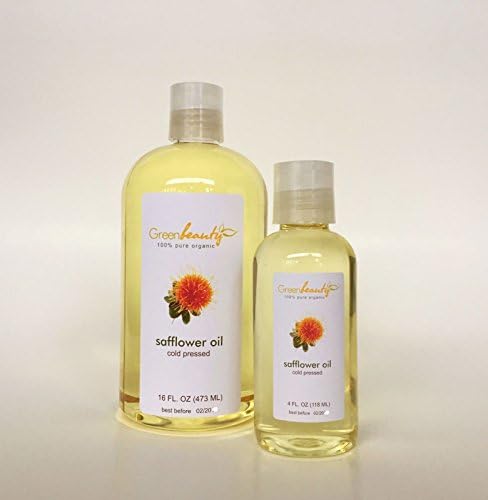 100% PURE ORGANIC CARRIER OILS COLD PRESSED REFINED UNREFINED 4 OZ TO 64 OZ(12 OZ SAFFLOWER OIL)