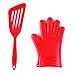 Utensils Set, 12-Piece Complete Silicone Baking & Cooking Kitchen Tools Set, Cookware Set, BBQ, Kitchen Gadgets - Red - Utensilios de Cocinas