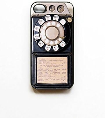 @ALL CASE Cool Protective Case for iPhone 5 and 5S, Retro Vintage Payphone Best Rubber ,Phonecase and Dust Plug