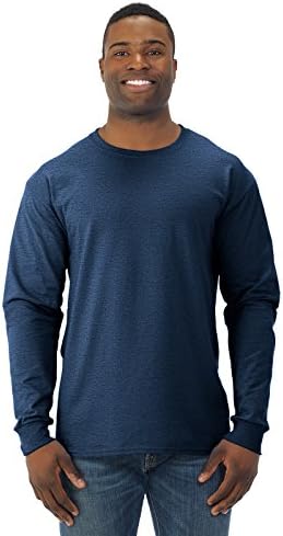 Port & Company - Long Sleeve Core Cotton Tee L Navy | Amazon.com