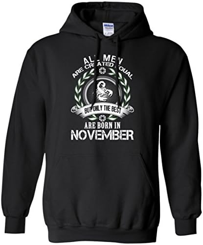 All Men Are Created Equal But The Best Are Born In November-Birthday Gift Hoodie