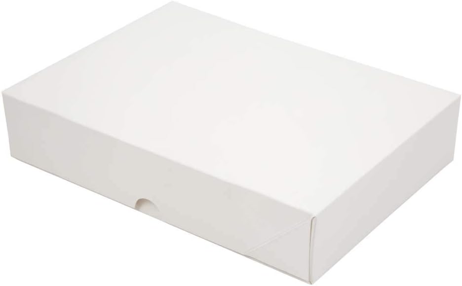 12 A4 Popup Matt Finish Flat Pack Gift Boxes (White) Amazon.co.uk