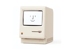 Maclock Retro Macintosh Alarm Clock: Vintage Computer Desktop Clock with Creative Desk Stand
