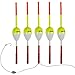 thkfish Fishing Floats and Bobbers Balsa Wood Floats Spring Bobbers Oval Stick Floats Slip Bobbers for Crappie Panfish Walleyes (1