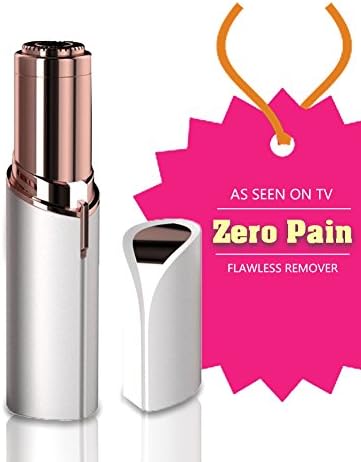 Flawless Hair Remover Electric Razor for Women Portable Bikini Trimmer Light Facial Hair Removal Devices Cordless Hair Shaver on Upper Lip Chin Cheeks AS SEEN ON TV [Battery-Operated]