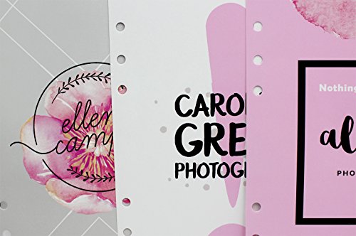 Aimeio Colorful A5 Size 6-Ring Binder Refillable Paper Index Dividers Pages with 5 Tab for Filofax Spiral Notebook Planner,5 Sheets (A5 Pink)