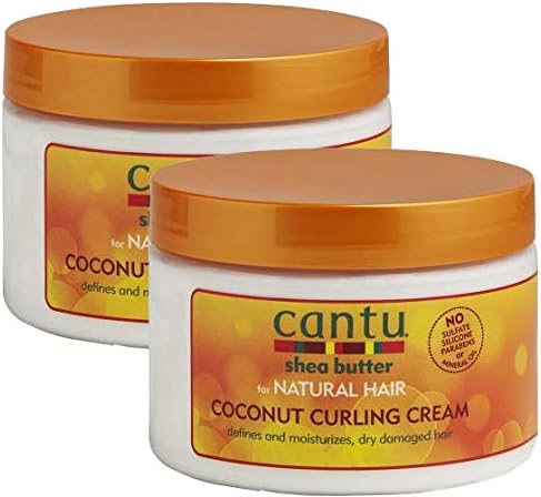 Cantu Shea Butter for Natural Hair Coconut Curling Cream 12 oz. (Pack of 2)