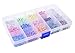 JoyFamily Map Tacks Push Pins 1/8 inch Plastic Round Head with Steel Point, 15 Assorted Colors, 900 Pieces