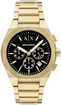 Amazon.com: Armani Exchange A|X Men's Chronograph Gold-Tone