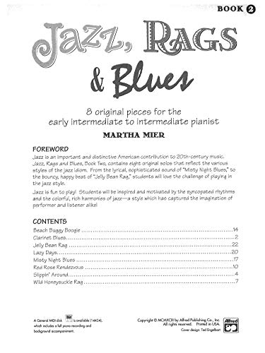 Jazz, Rags & Blues, Book 2: 8 Original Pieces for the Early Intermediate to Intermediate Pianist: 8 Original Pieces for… - Image 4