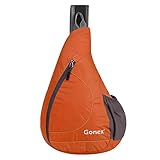Gonex Packable Shoulder Backpack, Sling Chest CrossBody Bag for Sports Travel Cycling Hiking(Orange)