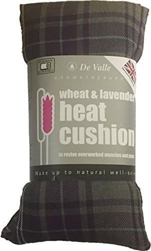 De Valle Tartan Design Grey Lavender Wheat Bag- Heat Cool Pack, Microwaveable, Freezable
