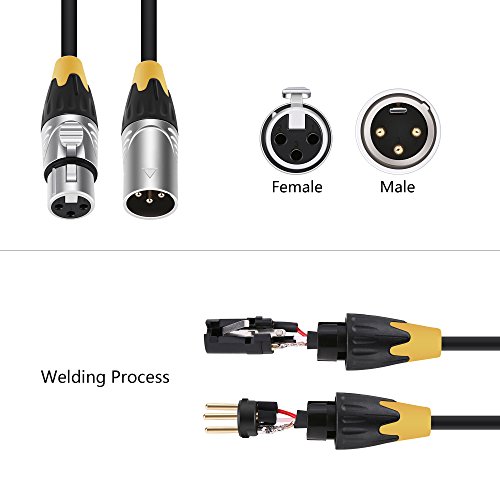 BC Master XL10 Cable Matter XLR Male to Female Microphone Cable, 3M/10Ft - Thumbnail 5