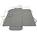 Pet Car Back Seat Cover, 100% Waterproof, Fits Cars, Trucks & SUVs ~ 600D Quilted Oxford Polyester w/Zip Close, Seat Anchors & Storage Pocket, 55