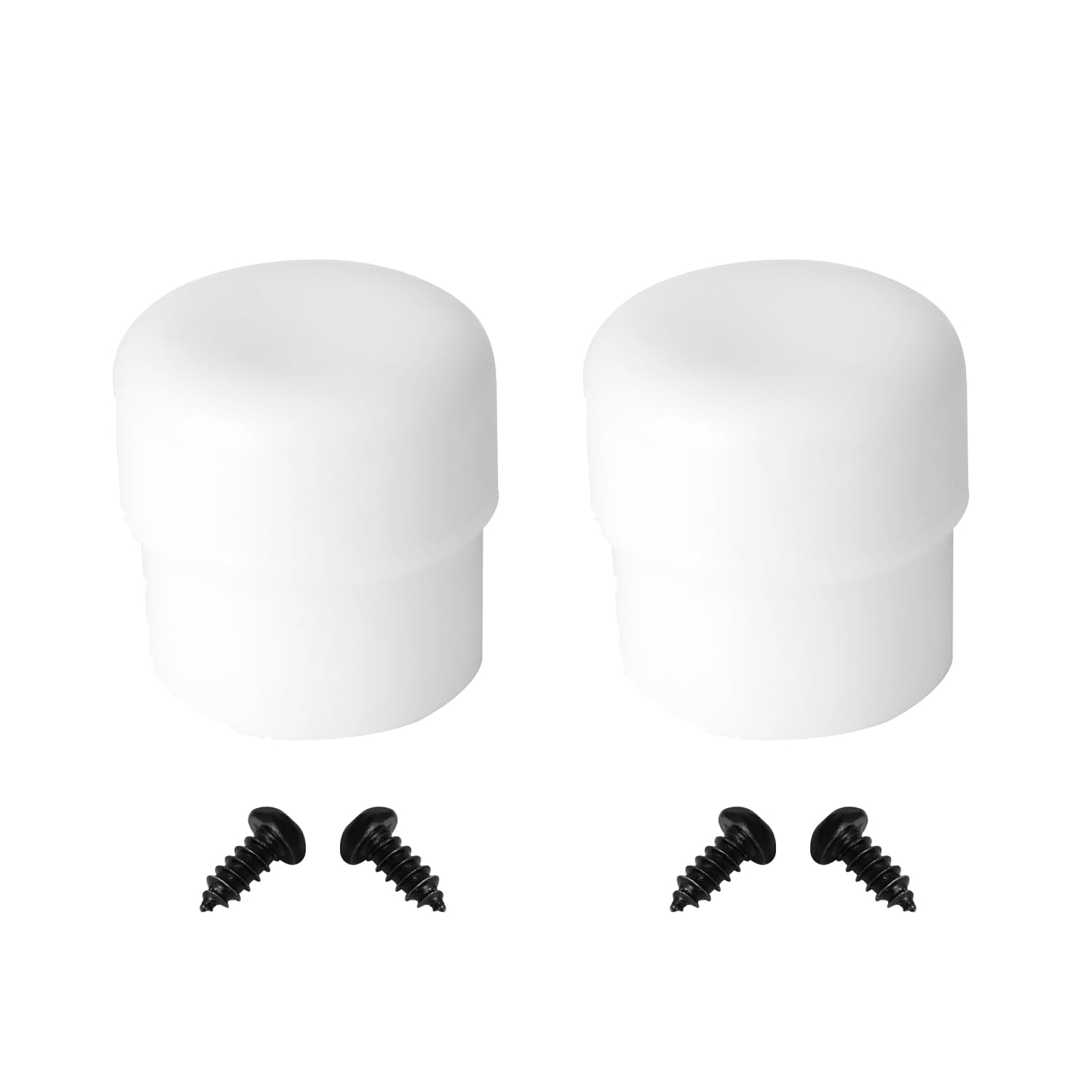 KAMIER Plastic Tips White Replacement for Razor Crazy Cart DLX XL Shift Drifter Cart Stabilizing Post Kids Electric Go Kart Front Plastic Post Parts (Set of 2) Part W25143490214
