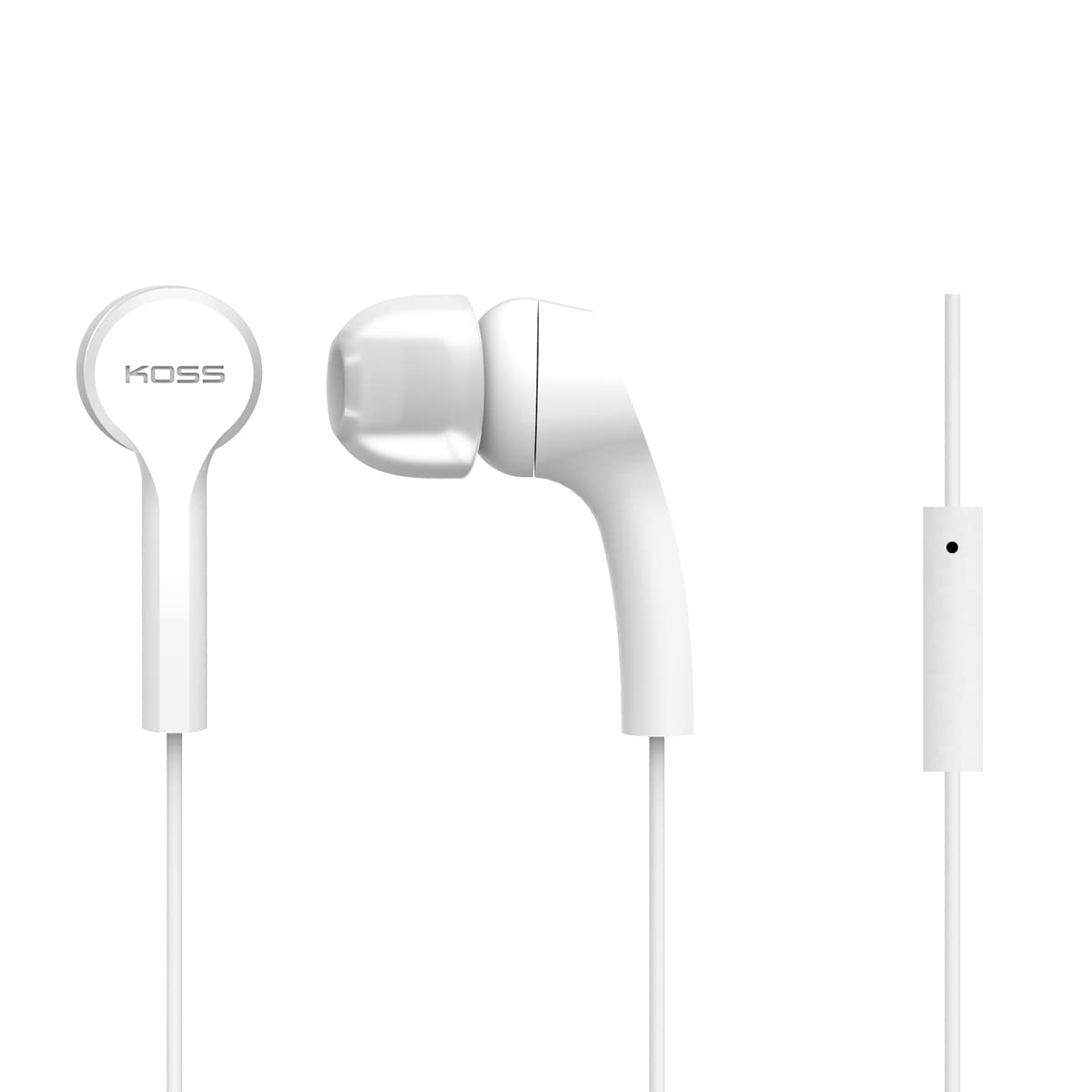Koss KEB 9i In Ear Headphone for iPhone/iPad/iPod/MP3 Players/Samsung/Smartphones - White