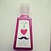 I Love Mustache Anti Bacterial Hand Gel Pomegranate 1 fl oz.