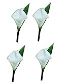 Angel Isabella Set of 4-Real Touch Ivory (Off White) Keepsake Calla Lily Boutonniere